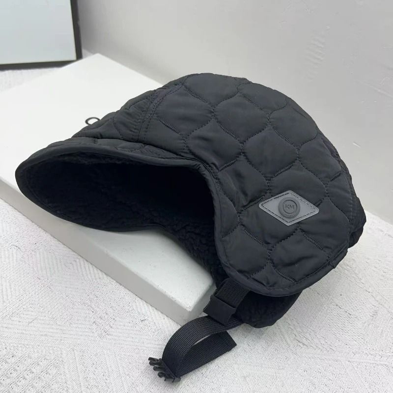 Unisex Velvet Winter Trapper Hat With Ear Flaps And Lamb Wool Lining 7