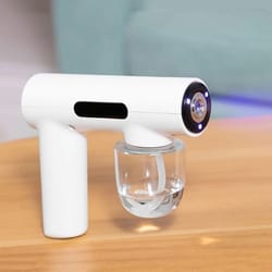 portable electric disinfection spray gun with blue light and rechargeable battery