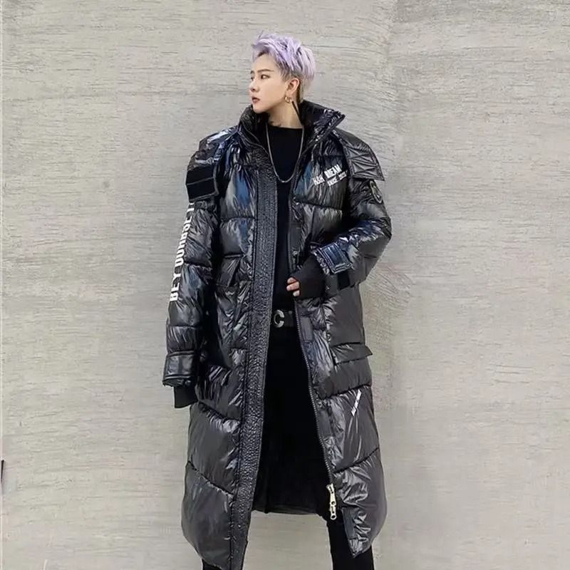 Luxury Long White Duck Down Jacket Waterproof Hooded Winter Coat 1