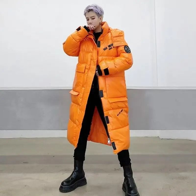 Luxury Long White Duck Down Jacket Waterproof Hooded Winter Coat 8