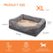 Jumbo Orthopedic Memory Foam Dog Bed With Bolstered Sofa Design 2