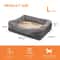 Jumbo Orthopedic Memory Foam Dog Bed With Bolstered Sofa Design 1