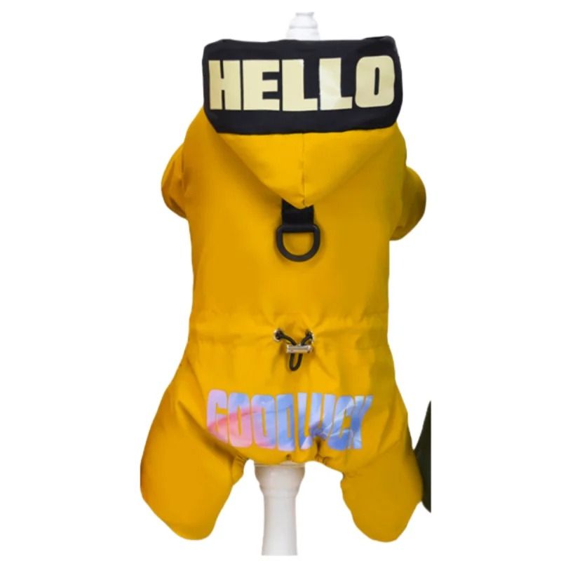 Waterproof Winter Dog Jumpsuit Warm Hooded Pet Coat S To 5XL 6