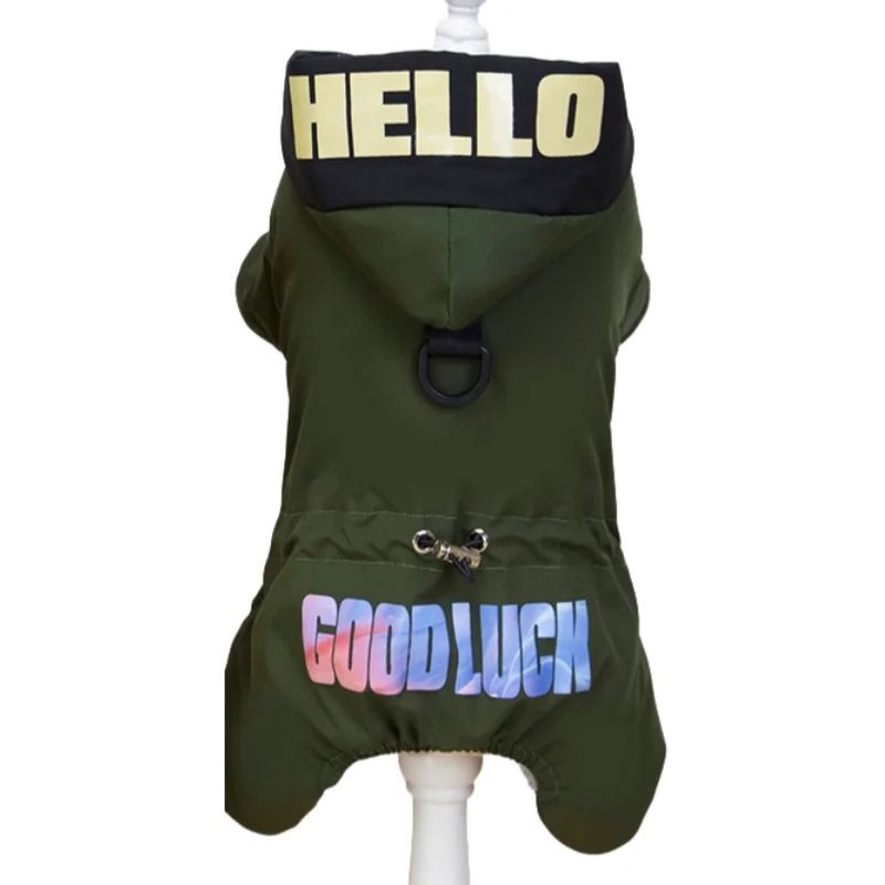 Waterproof Winter Dog Jumpsuit Warm Hooded Pet Coat S To 5XL 3