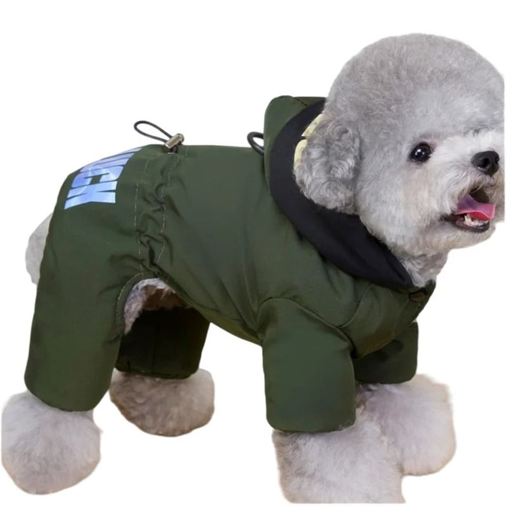 Waterproof Winter Dog Jumpsuit Warm Hooded Pet Coat S To 5XL 7