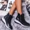 Womens High Top Platform Sneakers With Wedge Sole And Side Zipper 8