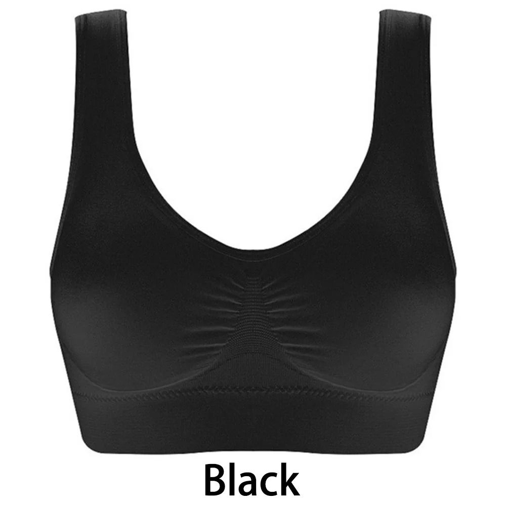 Womens Seamless Sports Bra Crop Top Breathable Fitness Tube 1