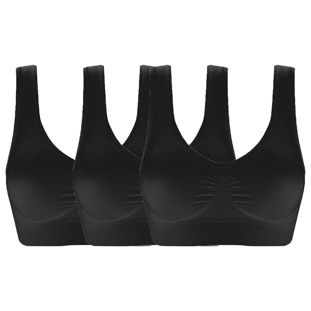 Womens Seamless Sports Bra Crop Top Breathable Fitness Tube 2