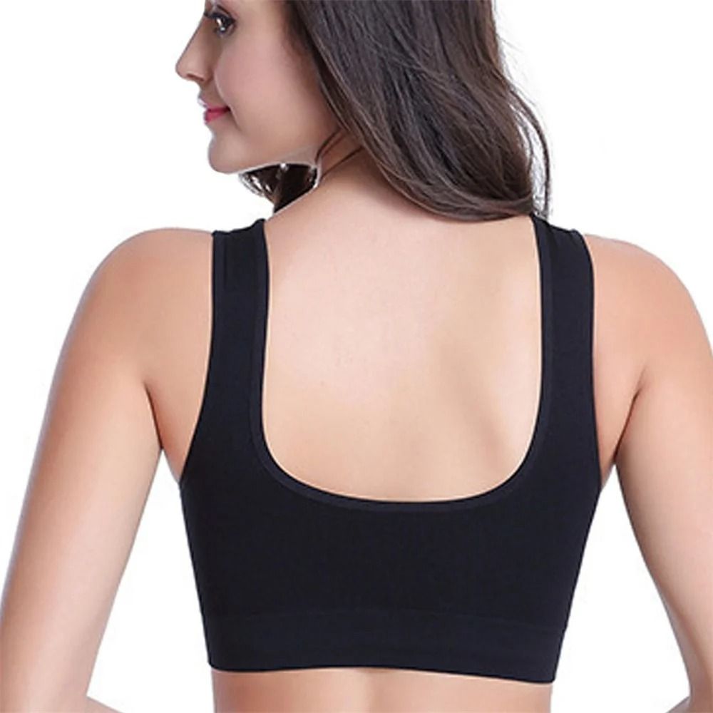 Womens Seamless Sports Bra Crop Top Breathable Fitness Tube 6