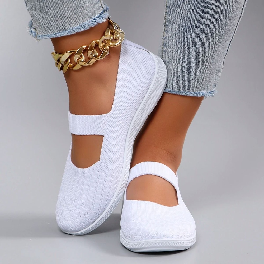 Womens Breathable Lightweight Casual Sports Shoes Non Slip Flat Sneakers 4