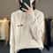 Korean Style Loose Fit Knitted Hoodie Women Cozy Spring To Winter Pullover 16