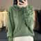 Korean Style Loose Fit Knitted Hoodie Women Cozy Spring To Winter Pullover 17