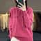 Korean Style Loose Fit Knitted Hoodie Women Cozy Spring To Winter Pullover 10