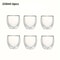 Double Wall Insulated Glass Espresso Cups Clear Thermal Coffee Mugs 80ml 250ml 450ml 2