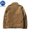Mens Winter Corduroy Parka Plus Velvet Cotton Jacket Korean Casual Style 5