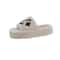 Womens Furry Slippers Plush Fur Slide Sandals For Home And Party 2