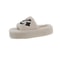 Womens Furry Slippers Plush Fur Slide Sandals For Home And Party 2