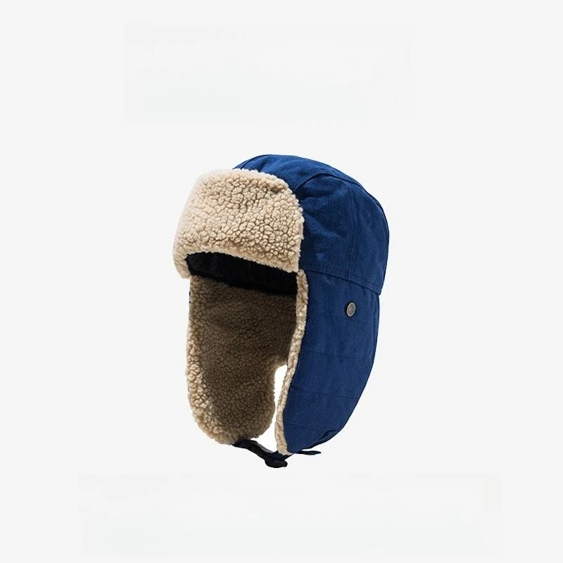 Korean Style Winter Trapper Hat Warm Ear Flap Ski Cap For Men And Women 3