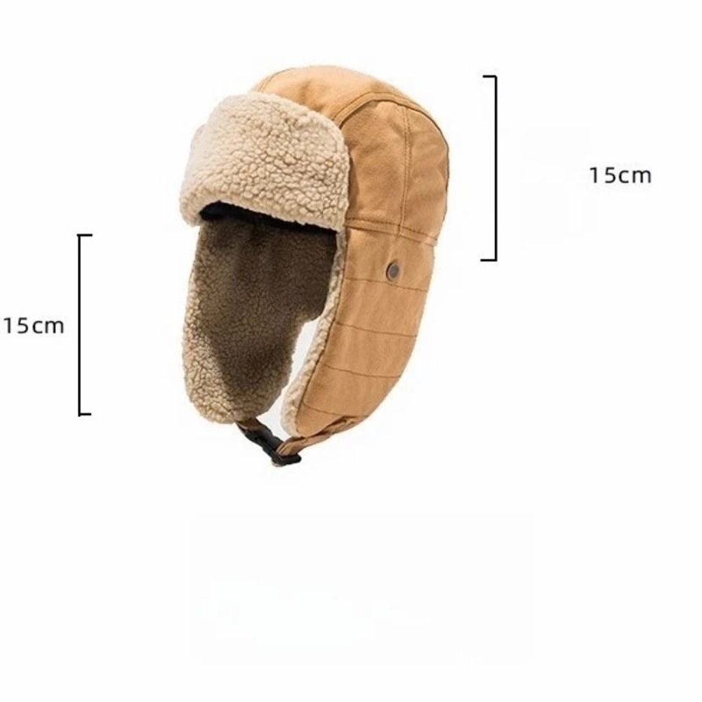 Korean Style Winter Trapper Hat Warm Ear Flap Ski Cap For Men And Women 7