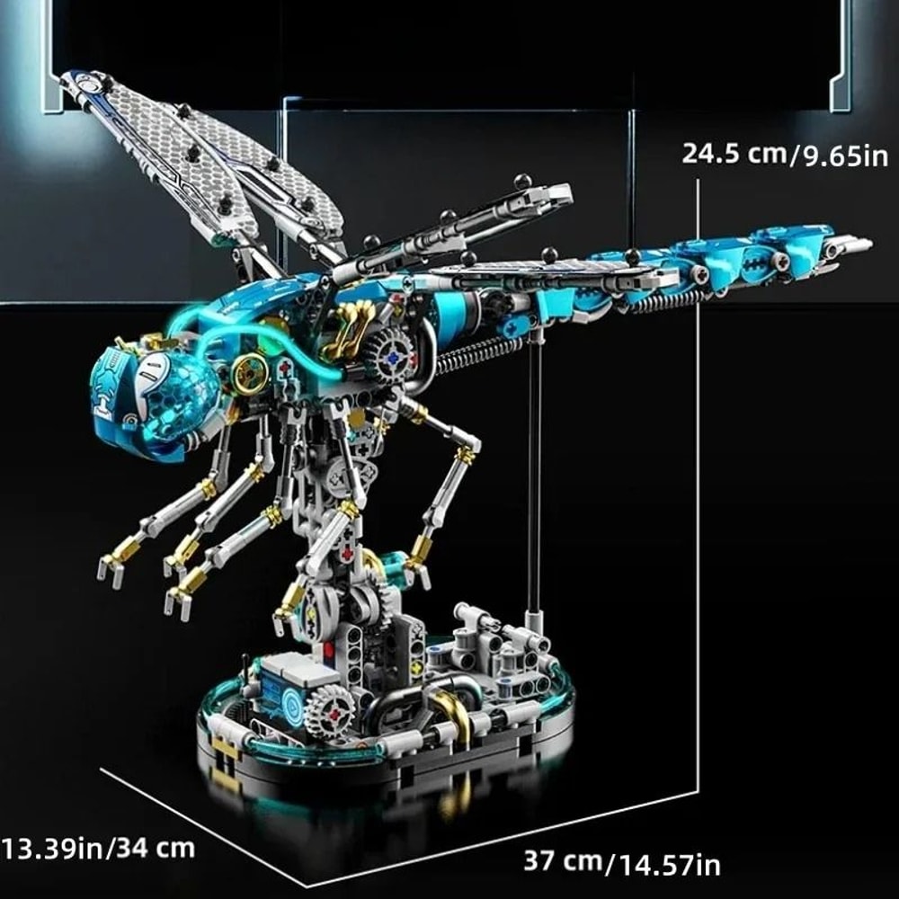 866PCS Mechanical Dragonfly Building Blocks STEM Construction Kit 18