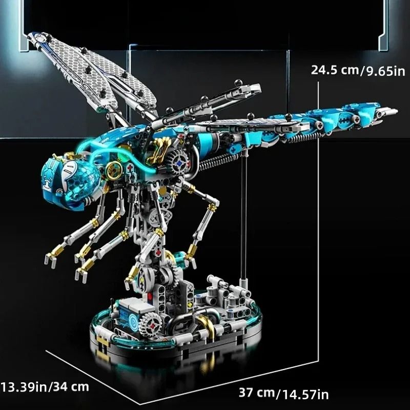 866PCS Mechanical Dragonfly Building Blocks STEM Construction Kit 18