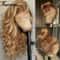 Balayage Blonde 13x6 Lace Front Body Wave Wig HD Synthetic Honey Ombre 2
