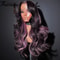Balayage Blonde 13x6 Lace Front Body Wave Wig HD Synthetic Honey Ombre 3