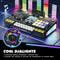 Kids DJ Mixer Keyboard With Microphone Bluetooth DJ Turntable Piano Set 4