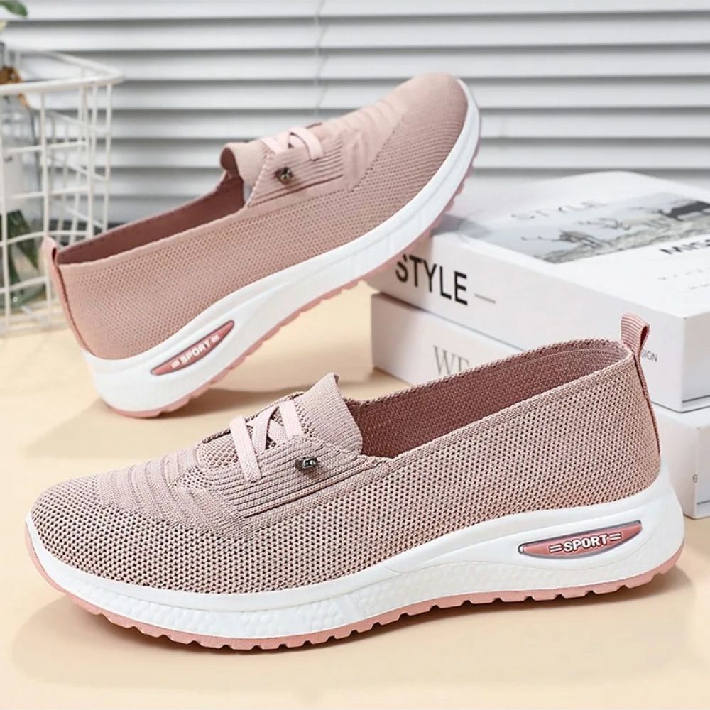 Womens Breathable Mesh Slip On Sneakers Orthopedic Platform Trainers 7