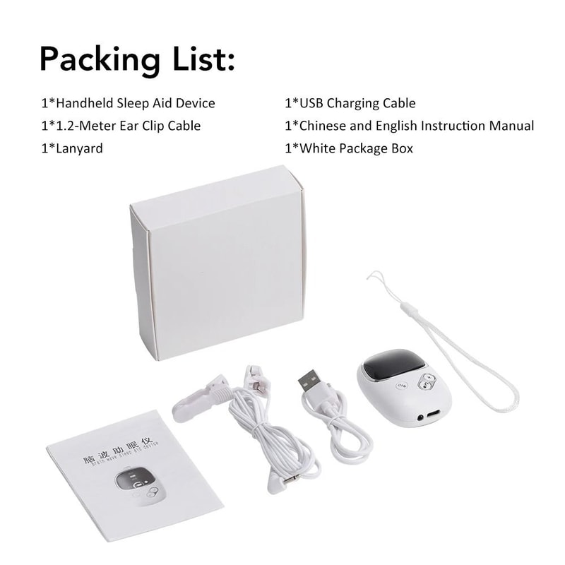 Handheld CES Sleep Aid Device Microcurrent Ear Clip Stress Relief Massager 1