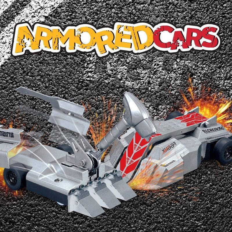 24G Remote Control Battle Car Armored Bumper Combat Toy Set 7