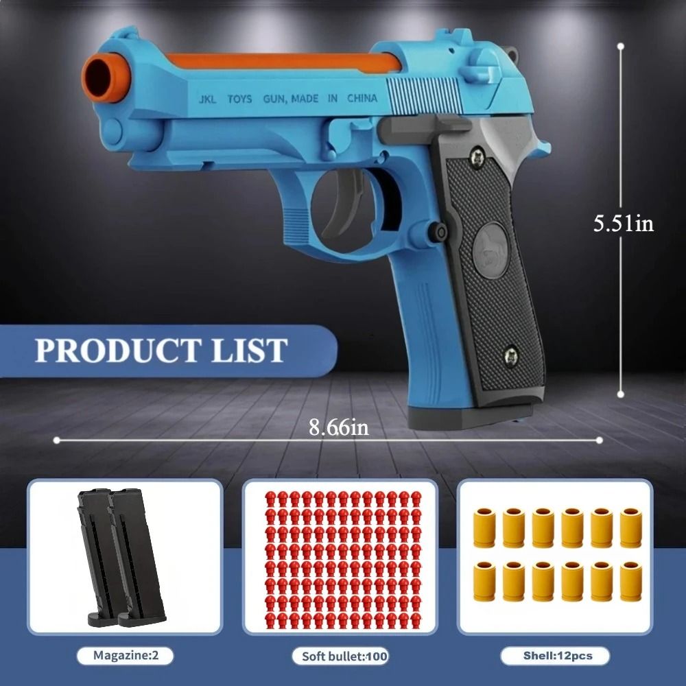 SIG17 Shell Ejecting Soft Bullet Toy Pistol With Blowback Action 6