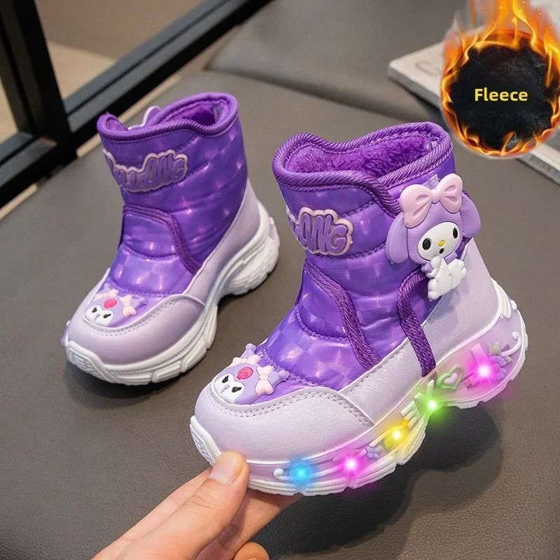 Sanrio Girls Snow Boots Cute Cartoon Non Slip Winter Princess Shoes 2