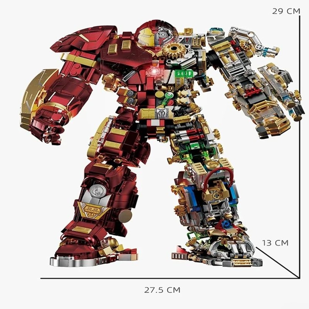 Iron Heroes Mech Building Blocks Action Figure DIY Brick Set 1