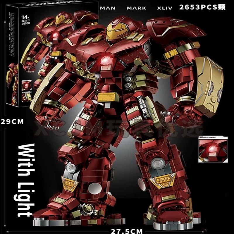Iron Heroes Mech Building Blocks Action Figure DIY Brick Set 6