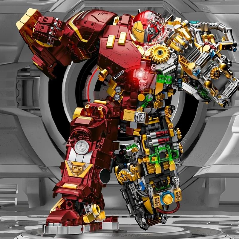 Iron Heroes Mech Building Blocks Action Figure DIY Brick Set 7