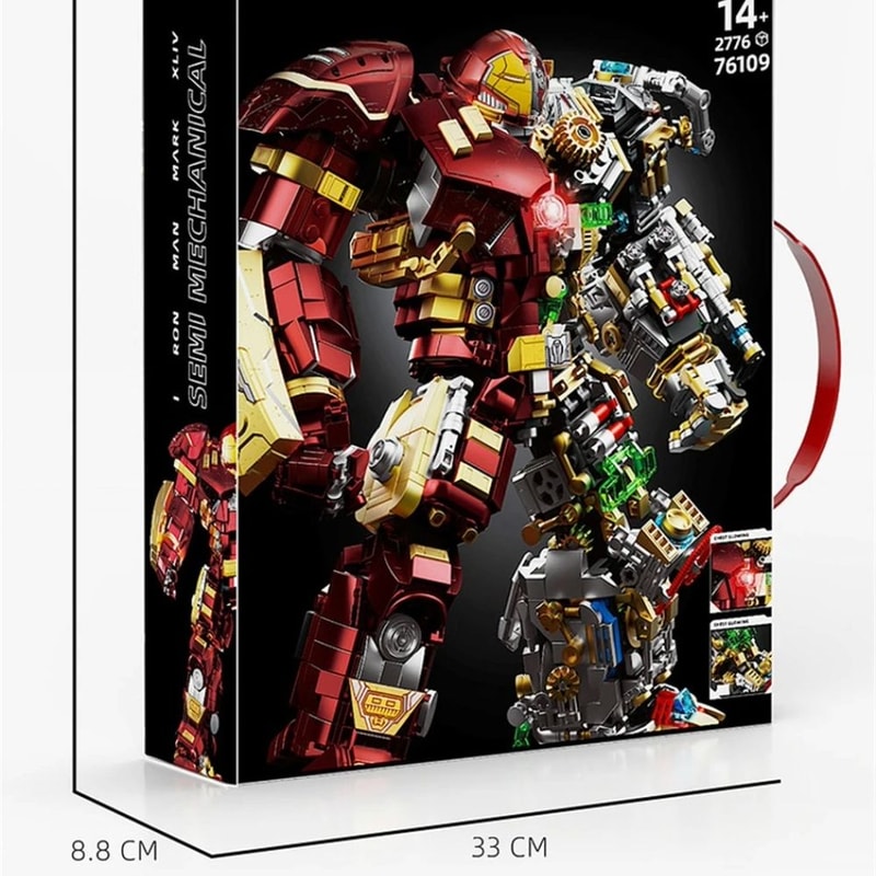 Iron Heroes Mech Building Blocks Action Figure DIY Brick Set 2