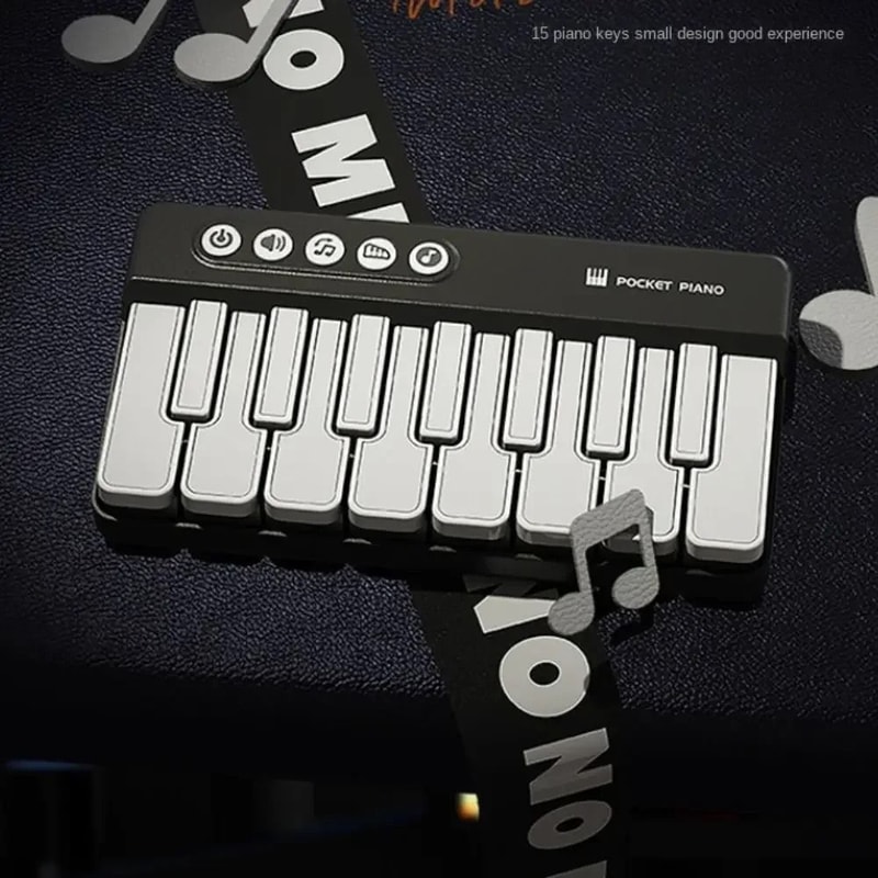 Mini Pocket Electronic Piano Keyboard Portable Educational Music Toy 5