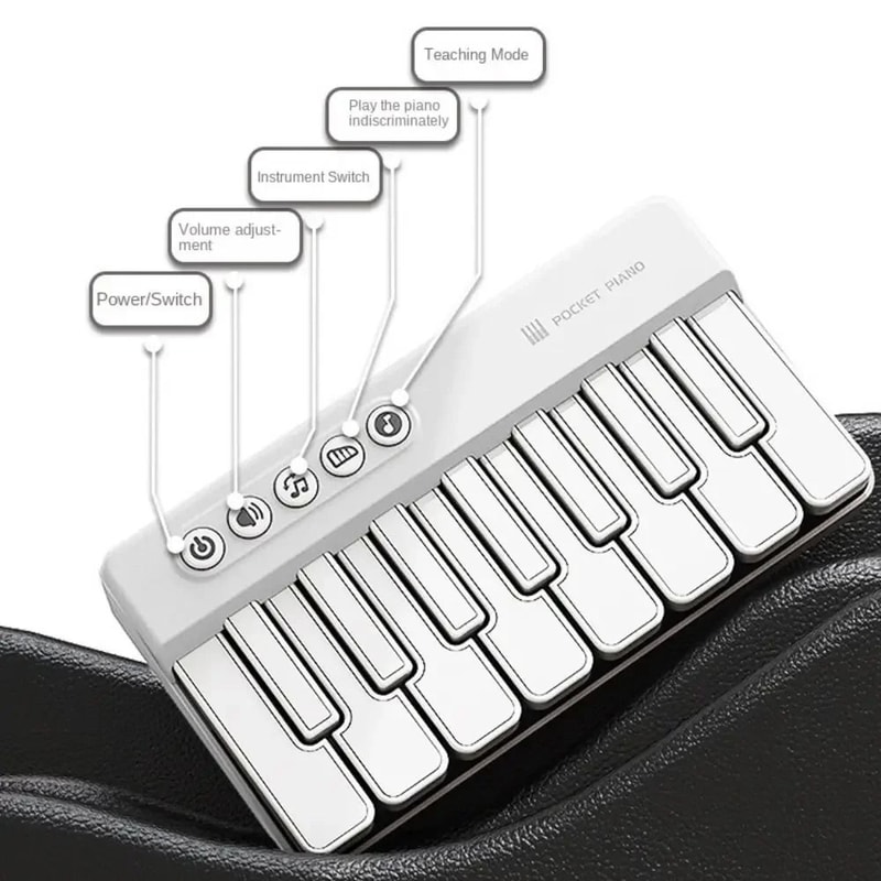 Mini Pocket Electronic Piano Keyboard Portable Educational Music Toy 7