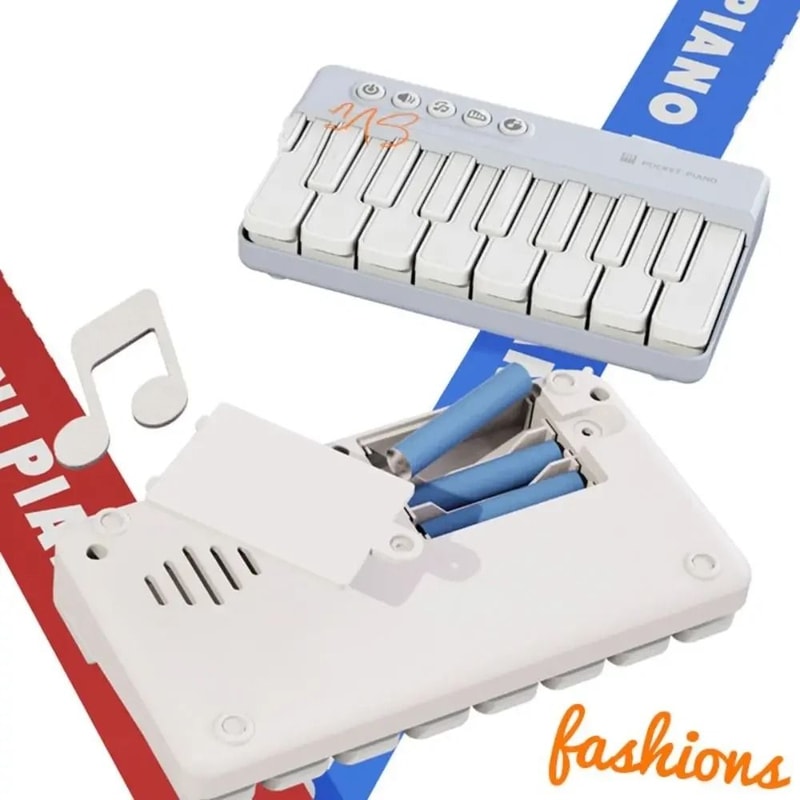 Mini Pocket Electronic Piano Keyboard Portable Educational Music Toy 8