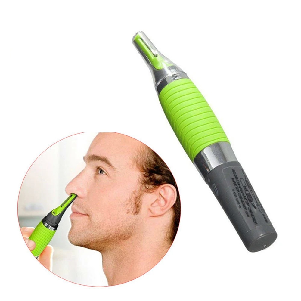 Portable Male Nose Hair Trimmer & Eyebrow Shaper – USB Rechargeable, Waterproof Design