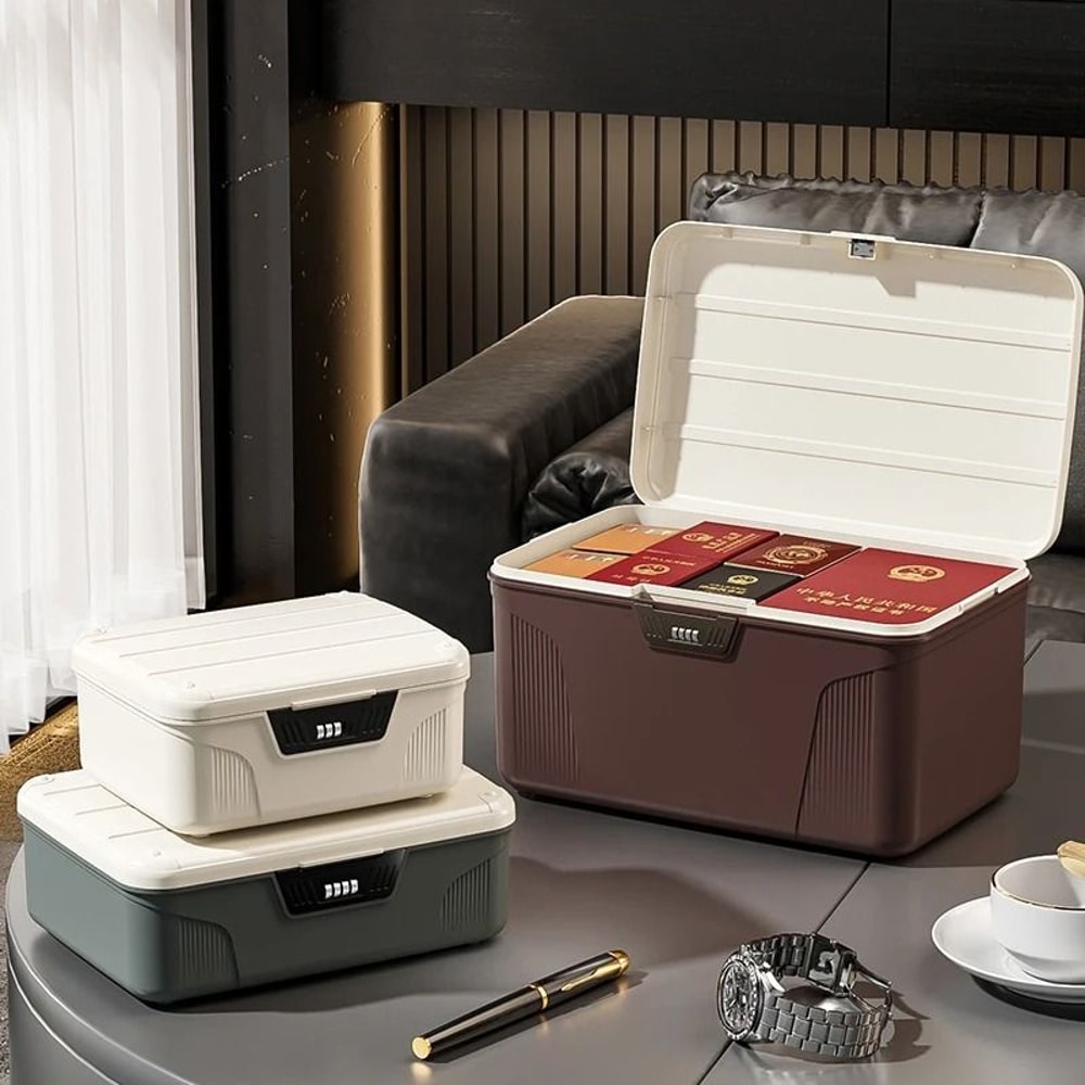 Portable Digital Password Lock Safe Box For Cash Jewelry And Valuables 10