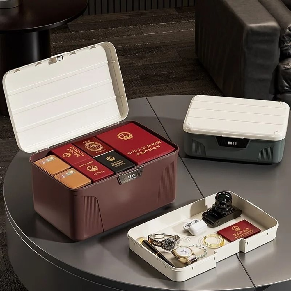 Portable Digital Password Lock Safe Box For Cash Jewelry And Valuables 11