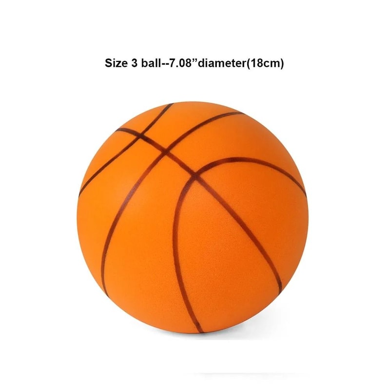 Silent Indoor Dribbling Basketball High Bounce Foam Training Ball 2