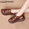 Designer Soft Leather Wedge Sandals For Women Retro Summer Heels 2