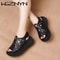 Designer Soft Leather Wedge Sandals For Women Retro Summer Heels 4