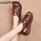 Designer Soft Leather Wedge Sandals For Women Retro Summer Heels 7