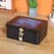 Vintage Tinplate Storage Box With Lock And Key Large Capacity Metal Case 8