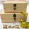 Large Pine Wood Locking Storage Box Rectangular Wooden Chest 5