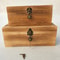Large Pine Wood Locking Storage Box Rectangular Wooden Chest 6